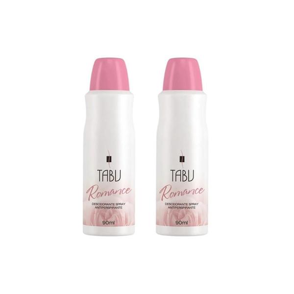 Imagem de Desodorante Spray Tabu 90Ml Romance - Kit Com 2Un