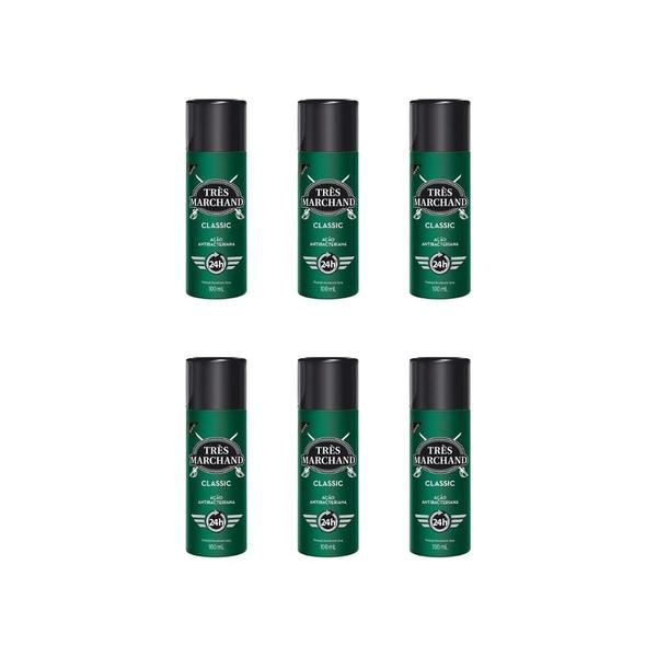 Imagem de Desodorante Spray Tres Marchand 100Ml Classic-Kit C/6Un