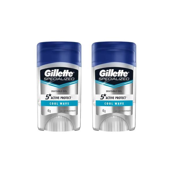 Imagem de Desodorante Stick Gillette Clear Gel Cool Wave 45G-Kit C/2Un