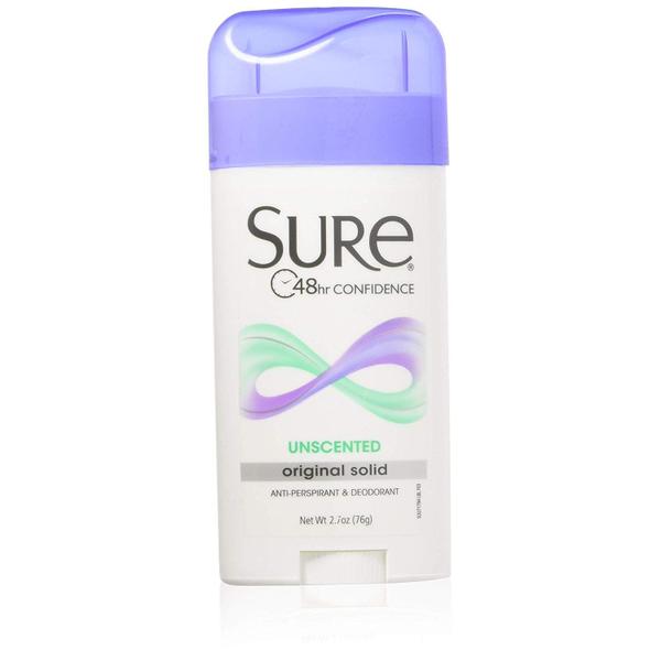 Imagem de Desodorante Sure Original Sem Perfume - Antitranspirante 80ml