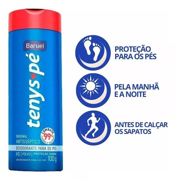 Imagem de Desodorante Tenys Pé Baruel Jato Seco 150ml e Talco 100g