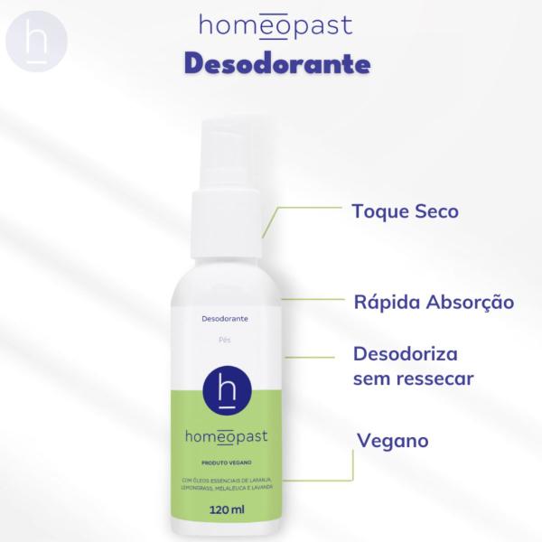 Imagem de Desodorante Vegano 120ml Homeopast - Pés e Calçados