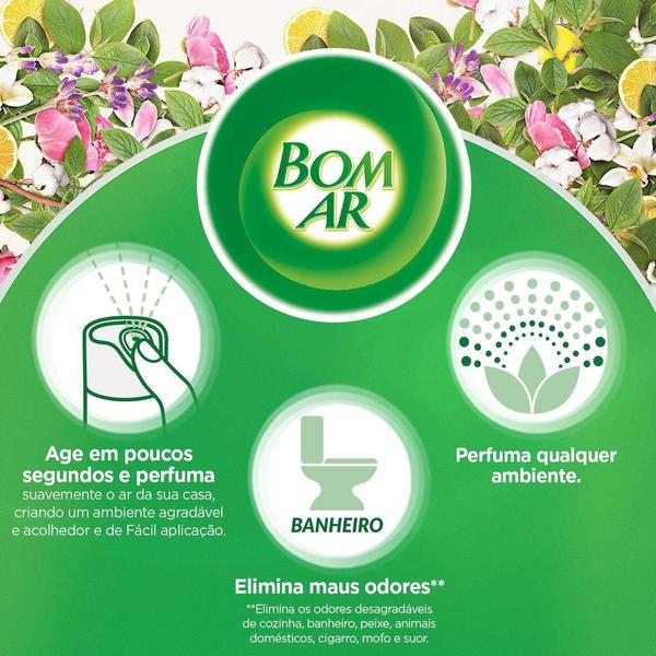 Imagem de Desodorizador De Ar Aerosol Bom Ar 432Ml Cheirinho De Talco