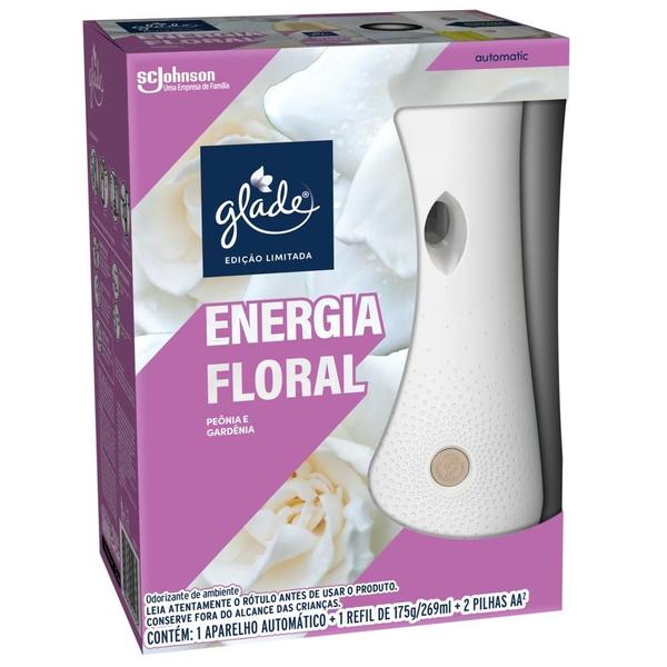 Imagem de Desodorizador Glade Automatic Spray Aparelho + Refil Energia Floral 269ml