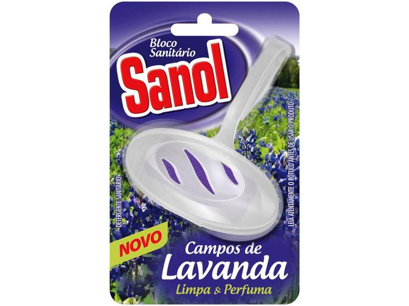 Imagem de Desodorizador Sanitário Bloco Sanol - Campos de Lavanda 35g