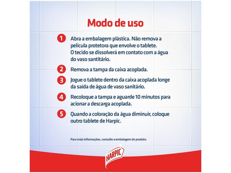 Imagem de Desodorizador Sanitário Harpic Acqua Marine 100g 2 Unidades