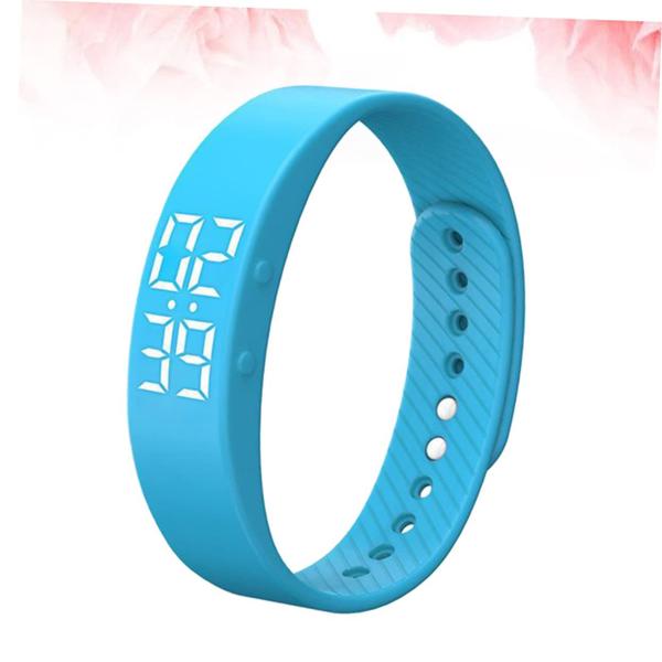 Imagem de Despertador digital Smartwatch Mikikit Rastreador de fitness azul