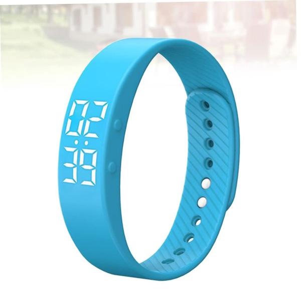 Imagem de Despertador digital Smartwatch Mikikit Rastreador de fitness azul