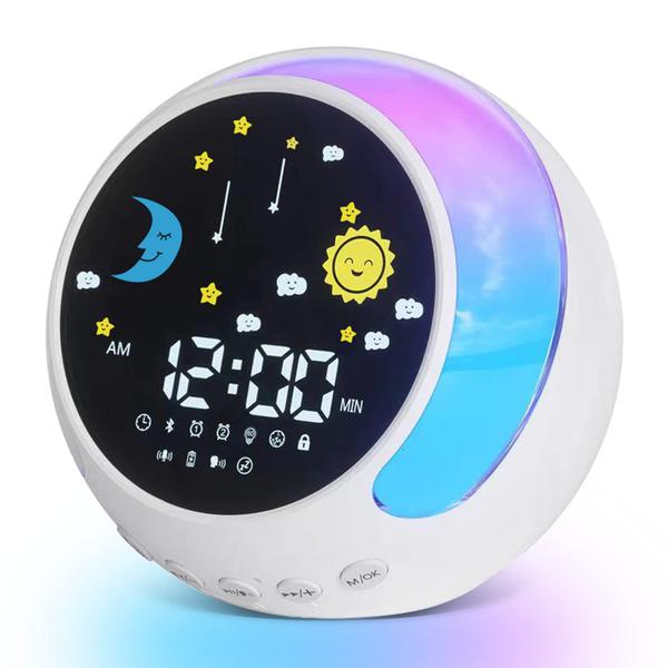 Imagem de Despertador KuPro Kids com luz noturna sensível ao toque e alto-falante Bluetooth