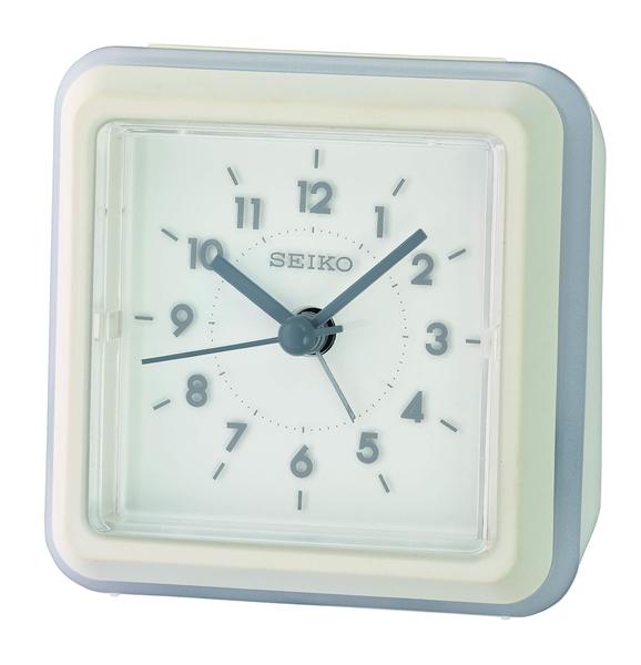 Imagem de Despertador Seiko ENA branco com iluminação de gradação