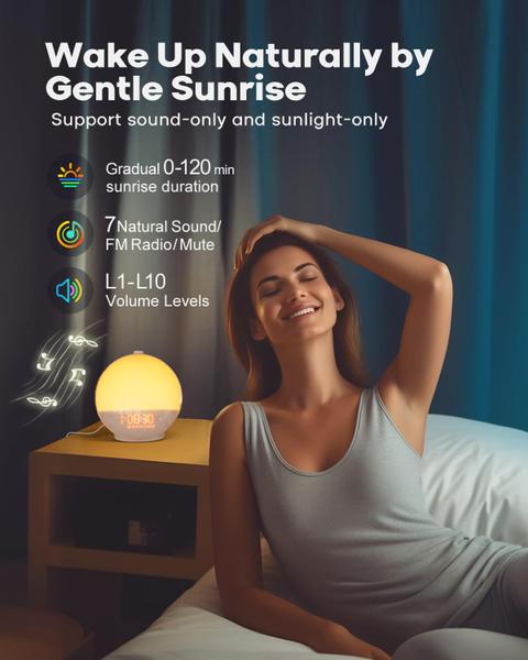 Imagem de Despertador Sunrise Dekala Smart Wake Up Light com controle de aplicativo