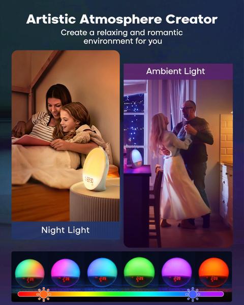 Imagem de Despertador Sunrise Dekala Smart Wake Up Light com controle de aplicativo