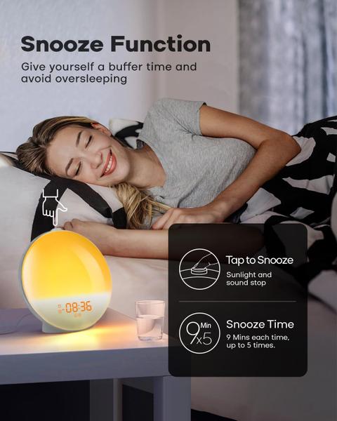 Imagem de Despertador Sunrise Dekala Smart Wake Up Light com controle de aplicativo