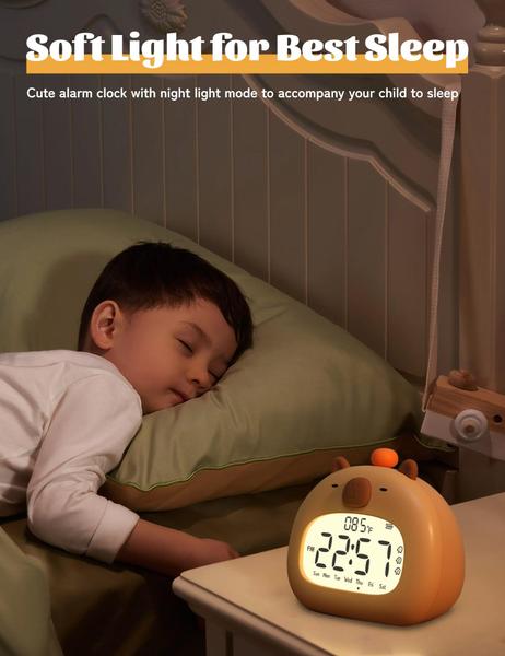 Imagem de Despertador WANIDEA Cute Capybara Kids Timer Snooze Light