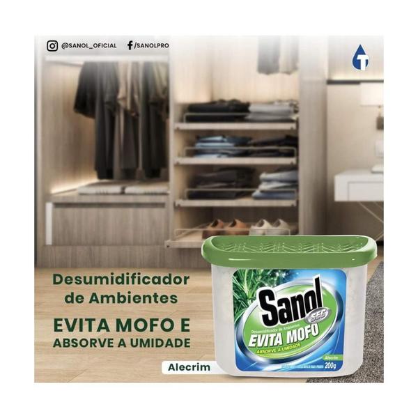 Imagem de Desumidificador Anti Mofo Alecrim Evita Mofo 200G Sanol Sec