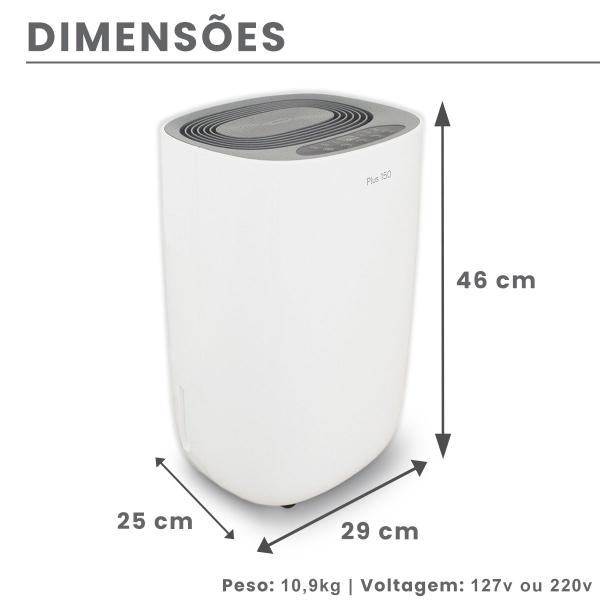 Imagem de Desumidificador De Ar Smart Desidrat New Plus 150 - 220v