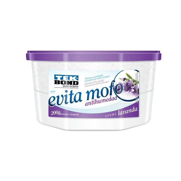 Desumidificador Evita Mofo Tek Bond 200G Lavanda - Tekbond Imagem de Desumidificador Evita Mofo Tek Bond 200G Lavanda