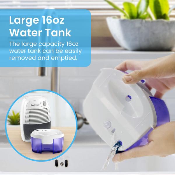 Imagem de Desumidificador Pro Breeze para casa de 20 m² com tanque de 500 mL