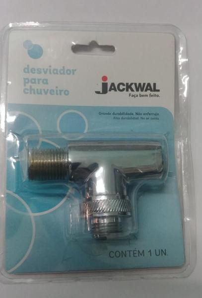 Desviador Para Chuveiro e Ducha 1/2'' Metal Cromado - Jackwal Imagem de Desviador Para Chuveiro e Ducha 1/2'' Metal Cromado - Jackwal