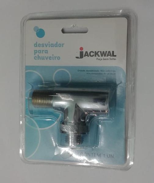 Desviador Para Chuveiro e Ducha 1/2'' Metal Cromado - Jackwal Imagem de Desviador Para Chuveiro e Ducha 1/2'' Metal Cromado - Jackwal