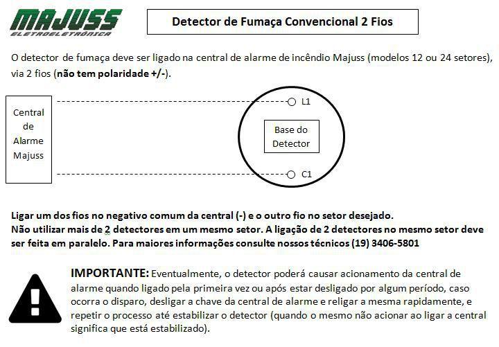 Imagem de Detector de Fumaça Convencional 2 Fios