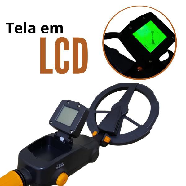 Imagem de Detector de Metais Até 1 Metro de Profundidade Importway com Visor LCD e Controle de Sensibilidade