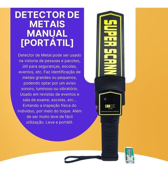 Imagem de Detector De Metais Portatil Alta Sensibilidade Metal Scanner