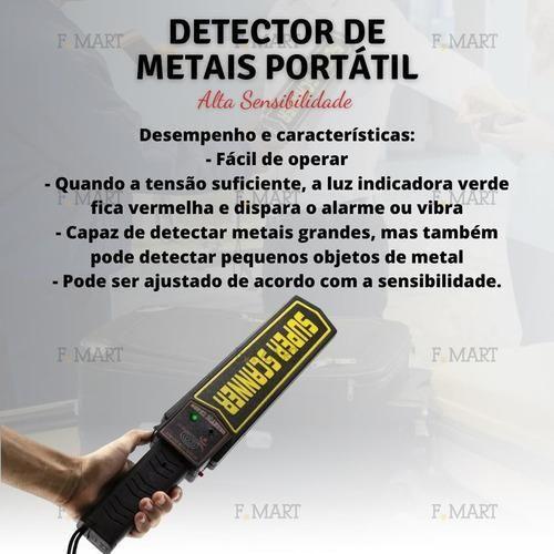 Imagem de Detector De Metais Portátil Alta Sensibilidade Profissional