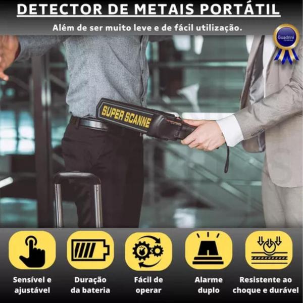 Imagem de Detector de Metal - Alta Sensibilidade - Alarme Sonoro