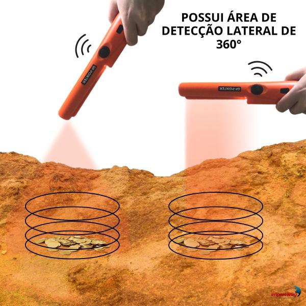 Imagem de Detector De Metal Portátil Importway 9v Área Detecção 360