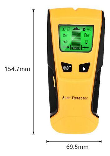 Imagem de Detector De Parede Metais Madeira Tubos Cabos Energia 3 Em 1