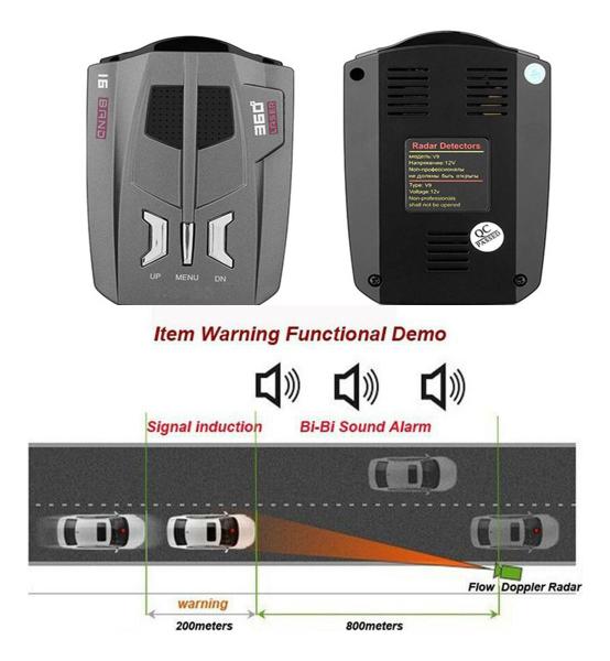 Imagem de Detector de Radar com Alerta de Voz para Veículos - Segurança ao Dirigir