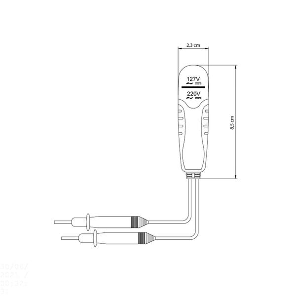 Imagem de Detector de Tensões 127 V 220 V Tramontina com Corpo em ABS
