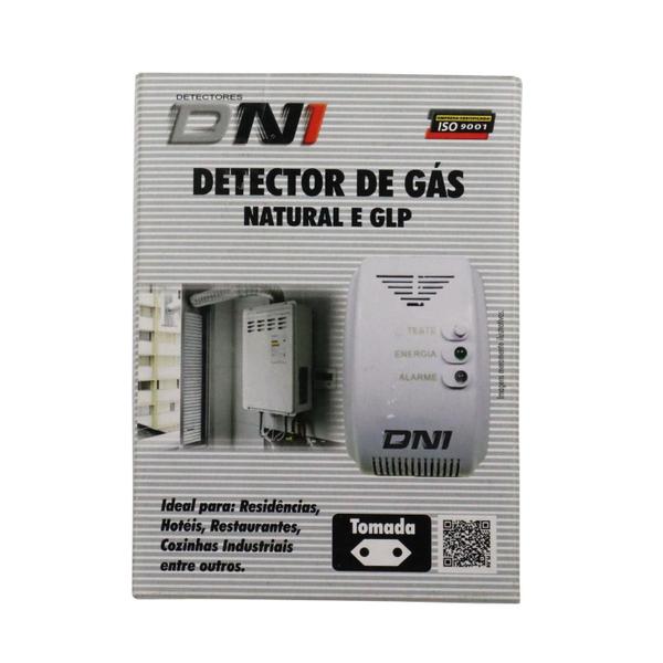 Detector De Vazamento Gas Natural E Fuga Glp Com Sirene Alarme Bivolt 127/220v - DNI Imagem de Detector De Vazamento Gas Natural E Fuga Glp Com Sirene Alarme Bivolt 127/220v