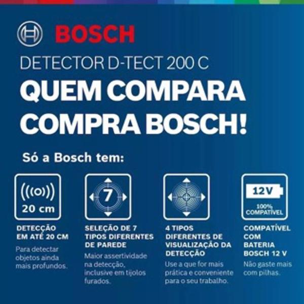 Imagem de Detector E Scanner De Materiais 200mm D-tect 200 C Bosch