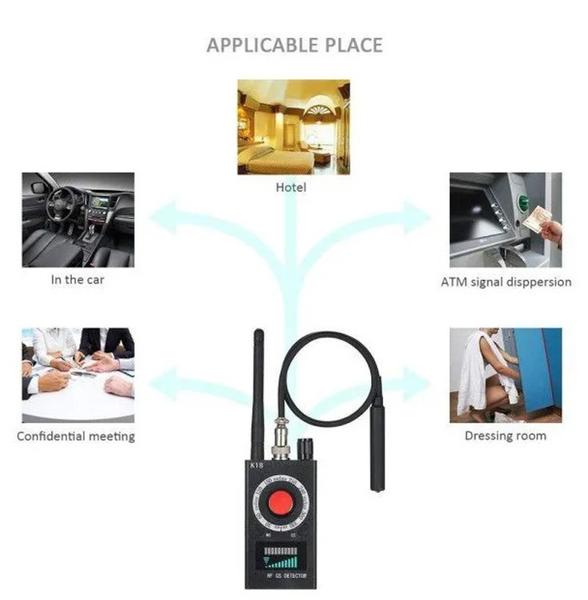 Imagem de Detector Localizador De Rastreadores Câmera Gps Escuta Ponto