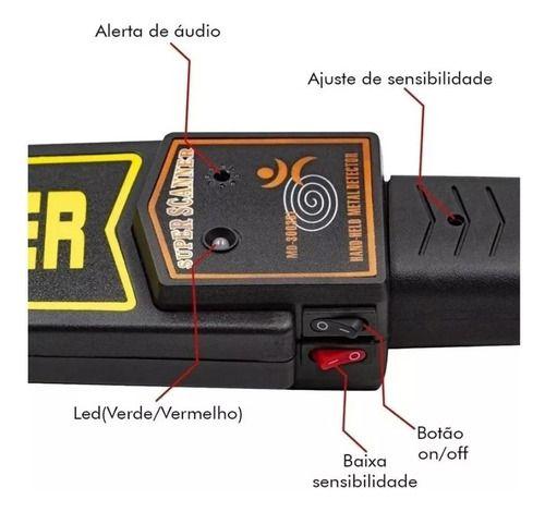 Imagem de Detector Sensor De Metais Portatil Scanner Profisisonal