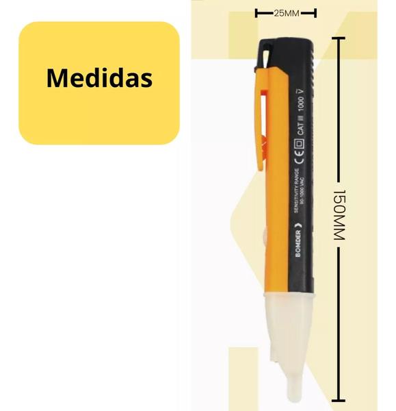 Imagem de Detector Tensão Alerta Sonoro Jogo Chave Fenda Isolada