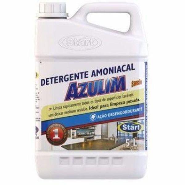 Detergente Amoníaco Concentrado (5 Lts) 1:10 Limpeza Rápida - Start - Azulim Imagem de Detergente Amoníaco Concentrado (5 Lts) 1:10 Limpeza Rápida - Start