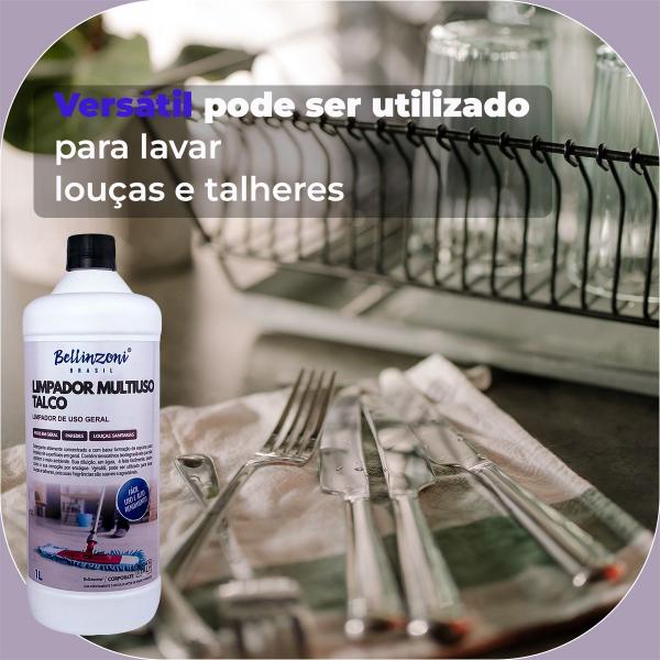 Detergente Concentrado Talco Limpador Multiuso Bellinzoni 1l Imagem de Detergente Concentrado Talco Limpador Multiuso Bellinzoni 1l