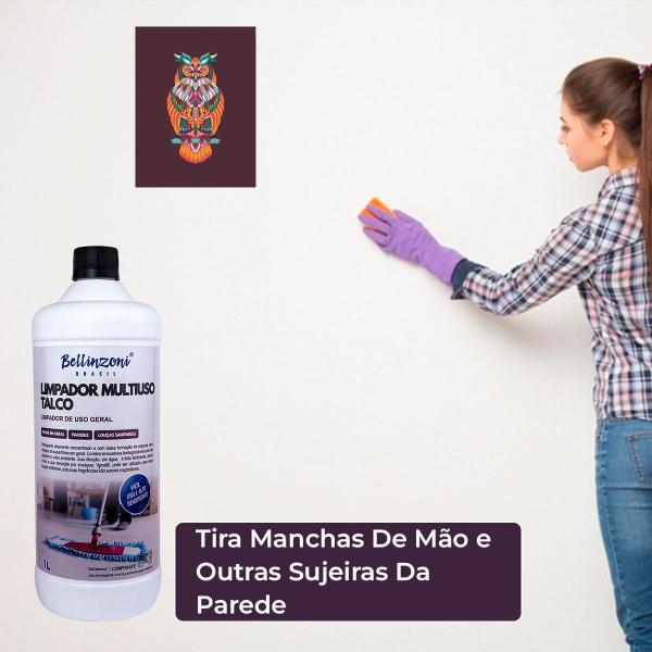 Detergente Concentrado Talco Limpador Multiuso Bellinzoni 1l Imagem de Detergente Concentrado Talco Limpador Multiuso Bellinzoni 1l