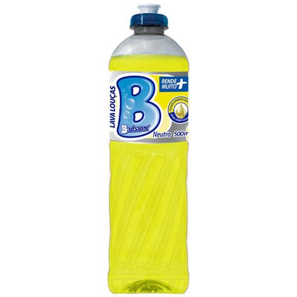 Imagem de Detergente Lava Louças Neutro Econômico 500 Ml Barbarex