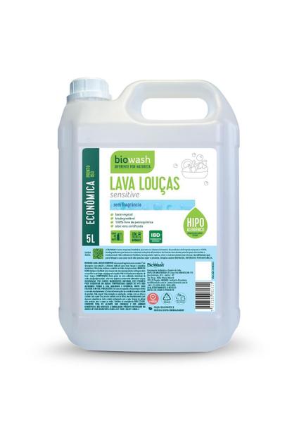 Imagem de Detergente Lava Louças Sensitive Biodegradável Biowash 5L