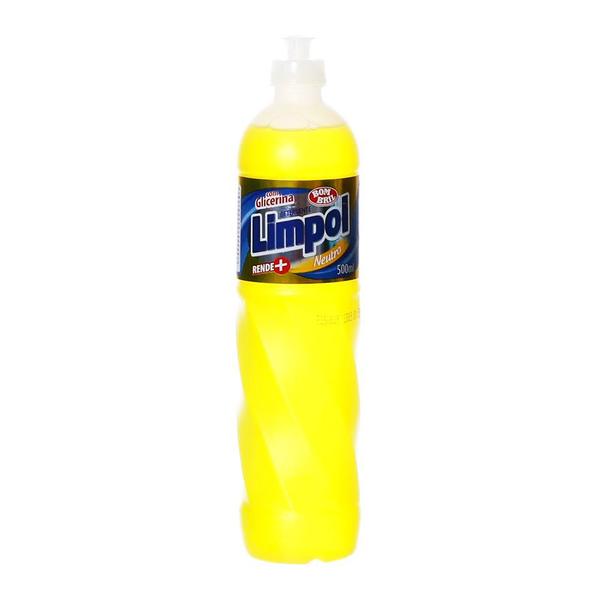 Imagem de Detergente Limpol Neutro Com Glicerina 500ML Kit 3