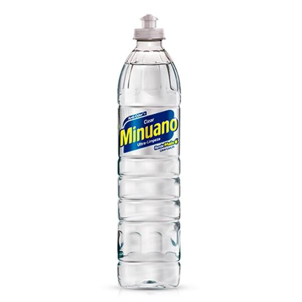 Imagem de Detergente Minuano Lava Louças Clear 500ml - Embalagem com 24 Unidades