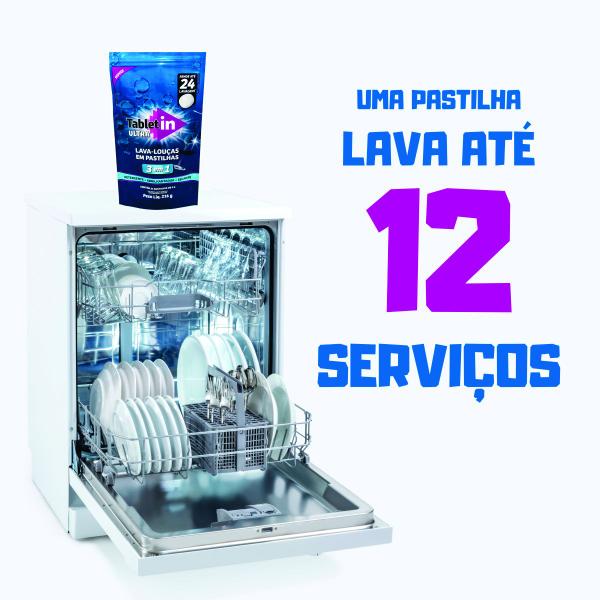 Imagem de Detergente para lava-louças Tabletin - Pack 24 pastilhas