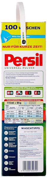 Imagem de Detergente para roupa Persil Universal Mega Pack 100 cargas 6,5 kg