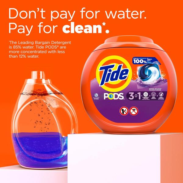 Imagem de Detergente para roupa Tide PODS Spring Meadow Scent 112 pacotes