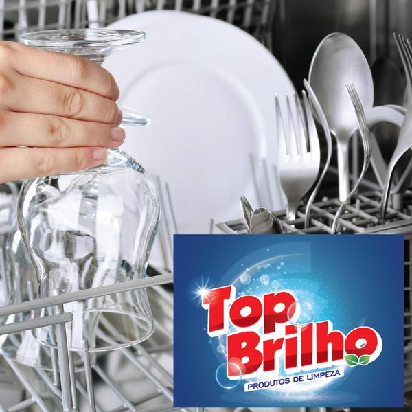 Imagem de Detergente Pó Para Máquina De Lavar Louça Top Brilho Sabão 1Kg