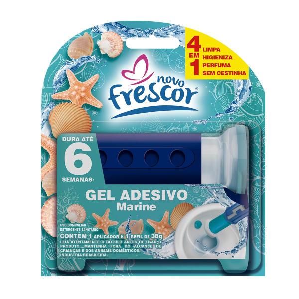 Imagem de Detergente Sanitários COM APLICADOR + REFIL Gel Adesivo 38g Novo Frescor Dura até 6 Semanas